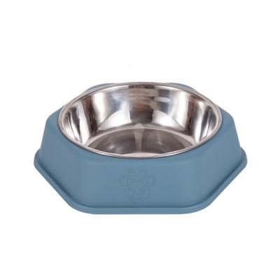 China Sustainable Manufacturer Wholesale Travel Outdoor Non Slip Stainless Steel Slow Feeder Dog Bowl for sale