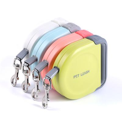 China New Designed Mini Automatic Dog Leash High Quality Outdoor Portable Rope Pet Viable Retractable Dog Leash for sale