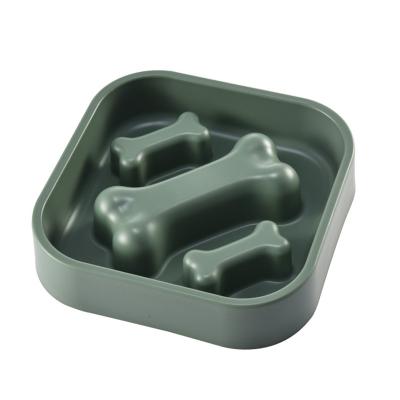 China Sustainable Maze Pet Fun Bowl Plastic Slow Feeder Anti Clogging Feeder Prevent Bloating Feeding Plastic Dog Pet Food Bowl for sale