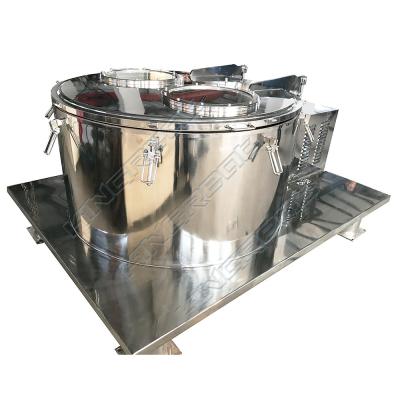 China Jacketed Herbal Concentration Machinery Flooded Vertical Centrifuge For Closed Loop Alcohol Extraction System for sale