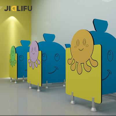 China Cheap fireproof kids toilet cubicles partitions for sale