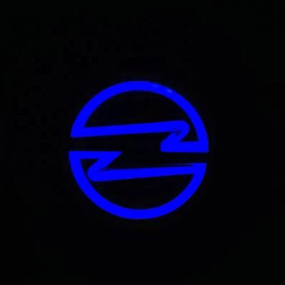 China Cold light material Good quality 5D blue car logo light for Opel Andra tail light LED car logo light for sale