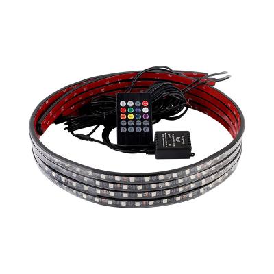 China Car Chassis Lamp 90*120 Trailing Rhythm Remote Control Lamp RGB Control App Four Color Lower Decorative Light 60*90 for sale