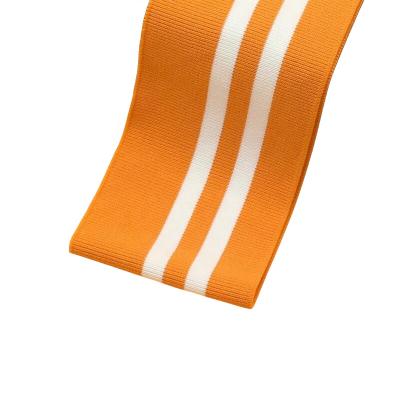 China With interbar knitted color stripes 1*1 rib no ball deformation award neckline cuff edge for sale