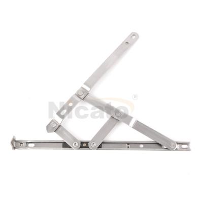 China Traditional hot sale window accessories stainless steel slot 13.5mm upvc narrow square side hung casement chafe stay hinge for sale