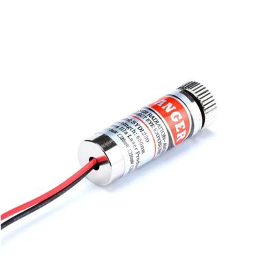 China Hotels Focusable Laser Module 10mW 650nm Adjustable Red Point / Line /cross Laser Module for sale