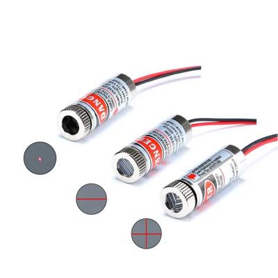 China New Hotels Focusable Laser Head 5mW 650nm Adjustable Red Point / Line /cross Laser Module for sale