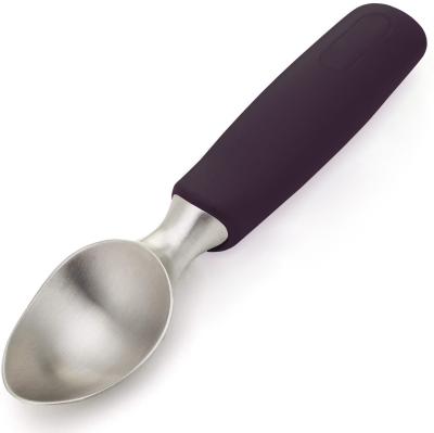 China Solid Stainless Steel Dishwasher Safe Easy Grip Handle Cookie Scoop Viable Ice Cream Scooper for sale