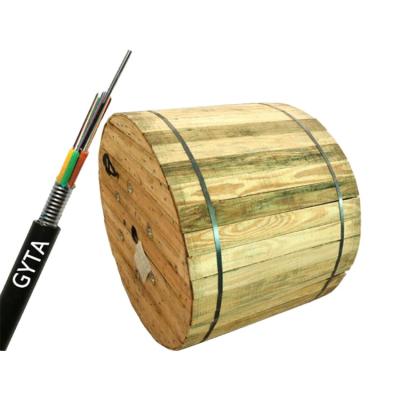 China Direct Buried / Duct / Manufacture Price Aerial Fiber Optic Cable 96 Core Armored Underground Fiber Optic Cable Gyta for sale