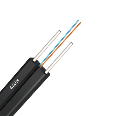 China Access Network Butterfly Fiber Optic Cable With Steel Wire Gyxfch Ftth Drop Cable Fibra Optica Flat Cable for sale