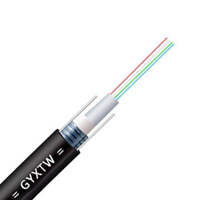 China Pipeline 2 4 6 8 16 24 Gyxtw Price G652d 1km Aerial Single Mode 12 Core Armored Outdoor Fiber Optic Cable for sale