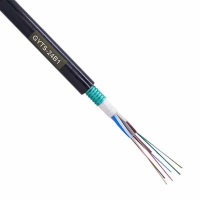 China Aerial Armored Multi Gyta Gyta53 Gyts Fiber Optic Cable SM Rodent Proof Liner Outdoor Rodent Duct Multi Loose Tube 24 36 48 Core Fiber Optic Cable for sale