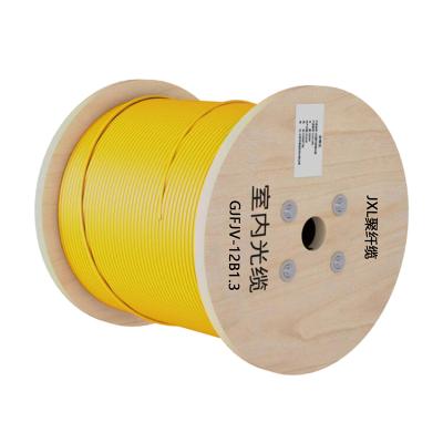 China Computer Room SM MM Bundle Indoor Fiber Optic Cable Gigabit Transmission Soft Fiber Optic Cable Roll for sale