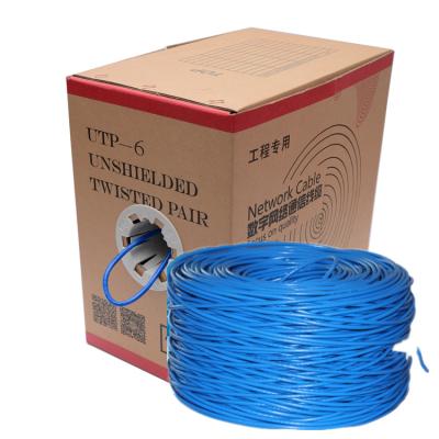 China Computer Networks Bare Conductor Lan Cable Cat 6 Pe Or PVC Or Lszh Solid Copper Jacket for sale