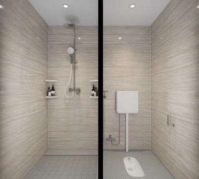 China Modern most popular product prefab bathroom with toilet shower cubicle modular shower room, prefab house with bathroom for sale