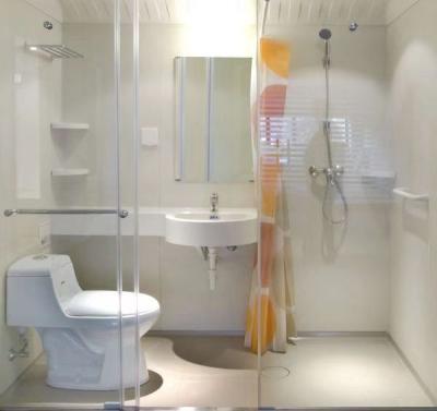 China 2023 Modern Hot Selling Portable Bathroom Built In Bathroom , Suspended Prefab Fiberglass Bathroom for sale