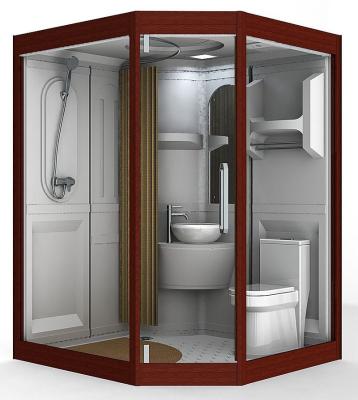 China Modern factory price prefab outdoor bathroom with wet and dry partition shower room for sale