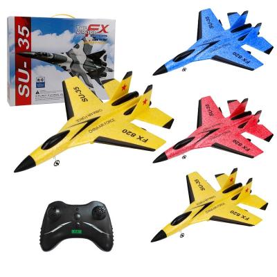 China RC Model 2.4G Radio Controller Air Fighter Glider Model Jet Rc Remote Control Su 35 EPP Foam Airplane Aircraft Flying Flat Toy for sale