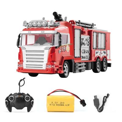 China 27 MHz Fire Pump Truck Toy Fire Truck Remote Control RC Fire Truck for sale