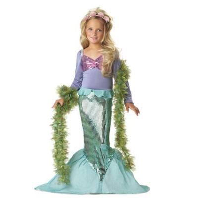 China Girl Ariel Princess Dress Mermaid Character Performance Costume Summer Sets for sale