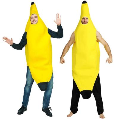 China Hot sale low price cute banana Halloween costume, sewing suitable for kids and adults stage costumes for sale