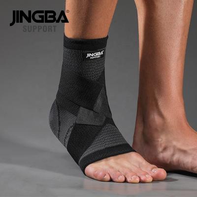 China Soft JINGBA SUPPORT 8047 Breathable Flexible Expansion Ankle Support Sleeves Adjustable Ankle Trap For Gym Exercise for sale