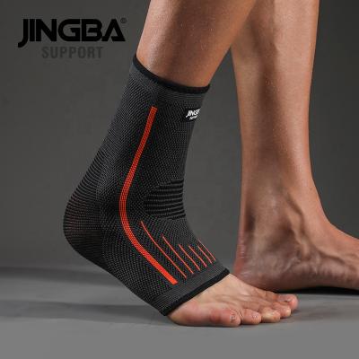 China Soft JINGBA SUPPORT Elastic Workout Ankle Support 9047B Sheath Badminton Boxing Training Ankle Brace With Good Quality for sale