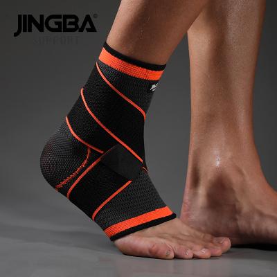 China Ensure Sports Protection JINGBA BACK 8047B Soft Comfortable Ankle Support Bands Ankle Spring Sleeve For Basketball Players for sale