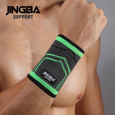 China JINGBA Compression SUPPORT Bodybuilding Trainers 7017A Wrist Support Guards Universal Fitness Wrist Straps for sale