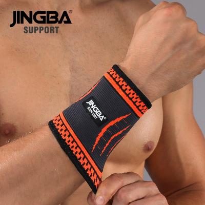 China JINGBA Compression SUPPORT Adjustable Wrist Brace Sweat Band 6017B For Tennis Coaches Men And Women for sale