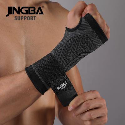 China Breathable JINGBA SUPPORT 8027 Compression Sports Hand Wrist Brace Non-Slip Non-Slip Nylon Wrist Protectors for sale