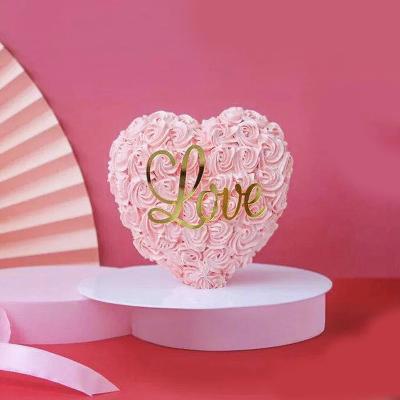 China Transparent Acrylic Cake Baking Accessory Cake Decoration Laser Series Happy Birthday Topper for sale