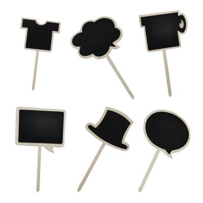 China Black Cake Cake Card Small Insert Accessory Card Decoration Can Write Baking Dessert Plug-in DIY Decoration for sale