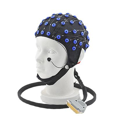 China High Precision 100% Cotton Sintered Ag/Agcl 32/64 Channel EEG Sensor Cap For Brain Research for sale