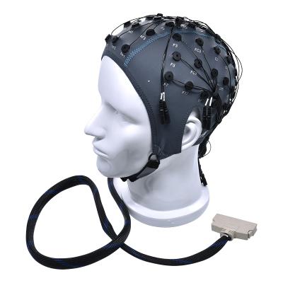 China Medical Health Services High Density EEG Caps with Agglomerated AgAgCl coated gold medical eeg electrodes cap for researchers for sale