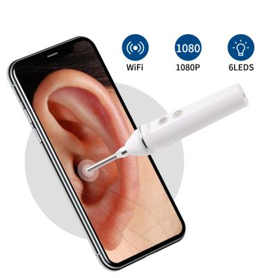 China 1.5cm-2cm Radio Use Ear Otoscope 6 LED 9 Home Ear Scoops Electric Ear Wax Remover Aspirator for sale