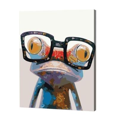 China Can Be Customized Photo Pop Frog Paint By Numbers Christmas Gift For Kids Children Custom Paint By Numbers Kit 40*50cm Drop Shipping for sale