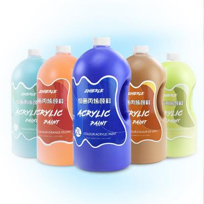 China 36 colors non-toxic Nox-toxic acrylic art paint wholesales high quality acrylic paint for badminton nail 2L for sale