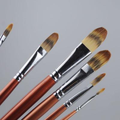 China Watercolor Gouache Oil Painting Xiedetang 199 Nylon Hair Acrylic Paint Brush for sale