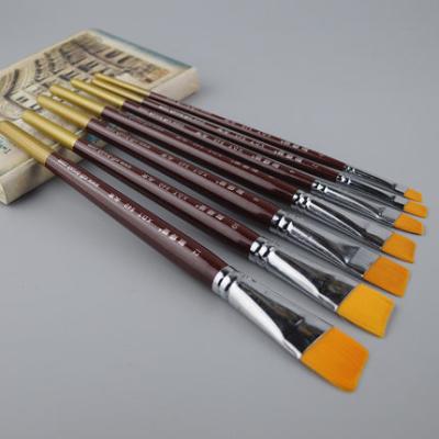 China Xiedetang 840 Nylon Oblique Max Paint Brush Watercolor Gouache Oil Painting Acrylics for sale