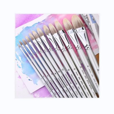 China Professional Acrylic Artist Bristle Kits Wholesale Watercolor Gouache Oil Paint Brushes Oil Watercolor Acrylic Paint Brush Set for sale