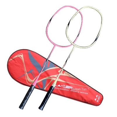 China Professional Healthy Fiber Super Light Alloy Carbon Racket High Quality Badminton Racket Dropshipping Game for sale