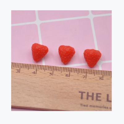 China Eco - Friendly Simulated Strawberry PVC Material Strawberry Cream Clay Decoration for sale