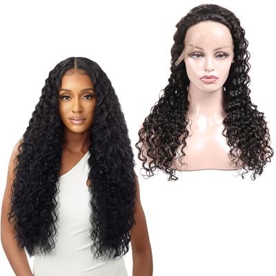 China Hot Selling Raw Lace Front Human Hair Wigs Brazilian Silky Straight Wave 180% 360 Full Lace Wigs for sale