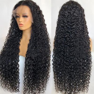 China Silky Straight Wave 250% Curly Human Wig, HD Transparent Swiss Brazilian Lace Hair Full Lace Wig Hair for sale