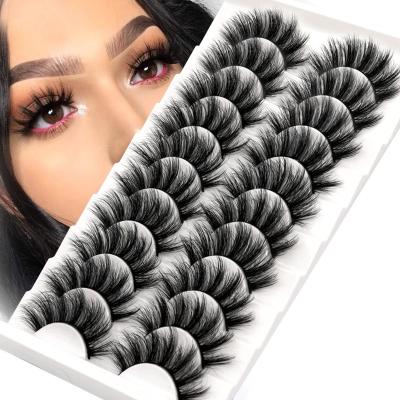 China Wholesale Natural Soft False Mink Eyelash Cruelty Free Vegan whips private label 6d silk false eyelash for sale