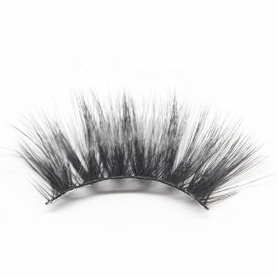 China Natural Soft Russian Eyelash Extensions Deep Loop Curl Strip Eyelash False Lashes False Russian Mink Strip Volume False Lashes for sale