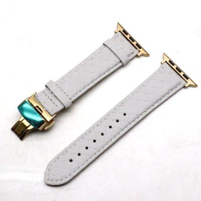 China Comfortable Real Genuine Python Snakeskin Leather Watch Belt Watch Band for Men or Lady, Support Custom Size for sale