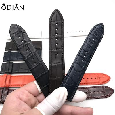 China For Jewelry Luxury Genuine Odian Alligator Band Watch Band Strap Leather Band Leather for sale