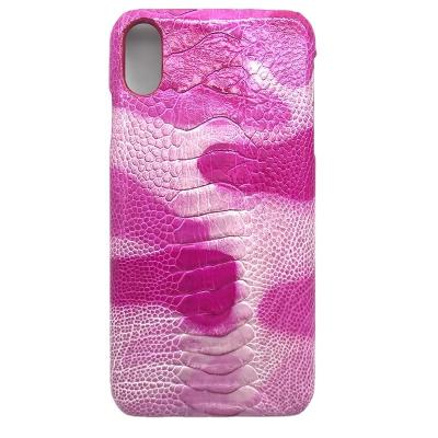 China For Genuine Leather Cover Phone Use Good Quality Ostrich Mobile Phone Case / Phone 6 Ostrich Feet Leather for sale